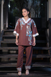 Indo western machine work Coord set